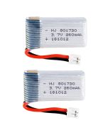 3.7V 260mAh 20C Lipo Battery 801730 For H36 RC Quadcopter(2 pcs) 