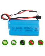 7.4V 1500mAh 15C li-ion Battery 18650 For RC Boat 