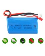 7.4V 1500mAh 15C 18650 Li-ion Battery For RC Boat