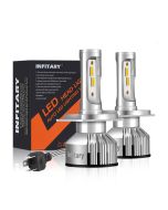 Infitary V3 Car Headlight, H4 H7 H11 H1 Car Bulb, 2PCS 12000LM 72W 6500K 3000K 4500K Car Light, Motorcycle Headlight