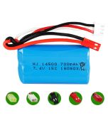 7.4V 700mAh 14500 15C Li-ion Battery For  RC Quadcopter/RC Boat 