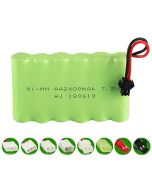 7.2V Ni-MH AA 2400mAh Rechargeable Battery Pack, Compatible with RC boat, RC Car, Electric Toys, Lighting, Model Car