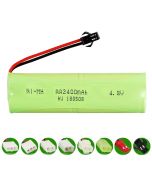 4.8V Ni-MH AA 2400mAh Rechargeable Battery Pack, Compatible with RC boat, RC Car, Electric Toys, Lighting, Model Car