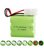 7.2V  Ni-MH AA 2400mAh Rechargeable Battery Pack, Compatible with RC boat, RC Car, Electric Toys, Lighting, Model Car