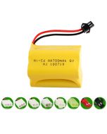 6.0V Ni-CD AA 700mAh Rechargeable Battery Pack with SM-2P Plug/ JST plug/ KET 2P Plug