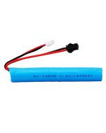 7.4V 1200mAh 10C Li-ion 14500 Battery with SM Black Plug