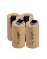 4PCS SC 1.2V 2200mAh Sub C Ni-Cd Rechargeable Battey With Solder Tab For Electric Drill 