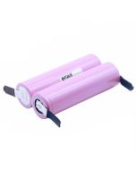 2pcs LiitoKala 26F 18650 3.7V 2600mAh Rechargeable Battery + DIY Nickel