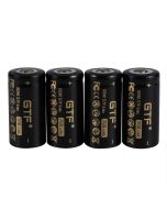 GTF 16340 700mAh 3.7V Li-Ion Rechargeable Battery For LED Flashlight (4 pcs)