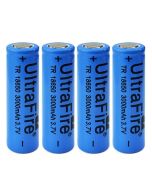 3.7V 18650 3000mah Li-ion Rechargeable Power Battery (4pcs)