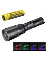 Nitecore SRT7GT 1000 Lumen LED Flashlight，CREE XP-L HI V3, With Uv And 4 Color Leds