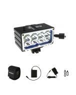 7200 Lumen Bicycle Light Bike Front Light Headlight, 8*CREE XM-L2 LED, With 6*18650 Waterproof Battery Pack